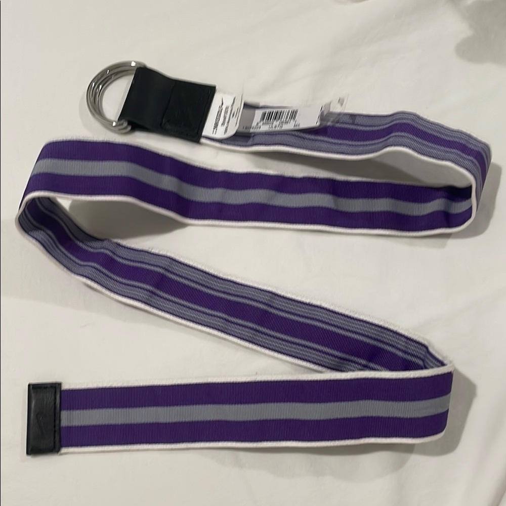 Purple and Gray NikeGolf Striped Belt